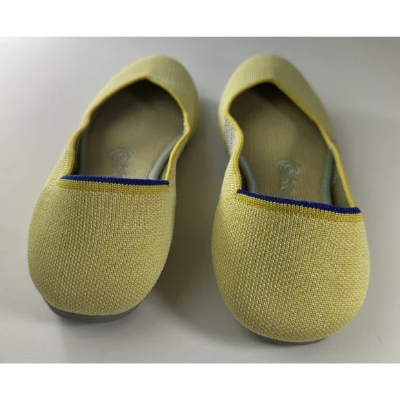 Rothy's Round Toe The Flat Ballet Slip On Knit Shoes Sunshine Yellow Women's 7.5 - Picture 12 of 16